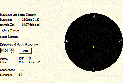 Beobachtungshöhe planen